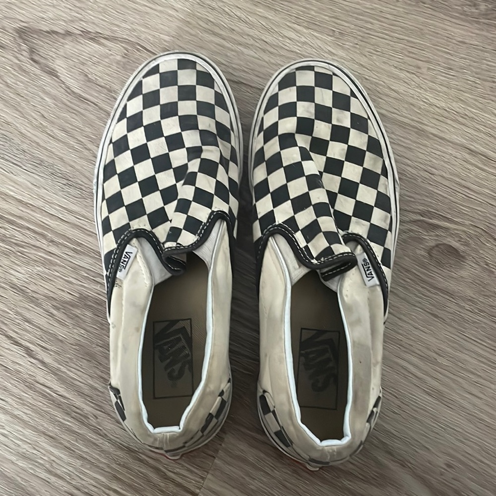Vans checkered shoes size 7.5